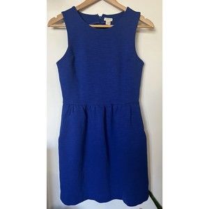 J Crew Factory Blue Daybreak Sleeveless Mini Dress Size Small